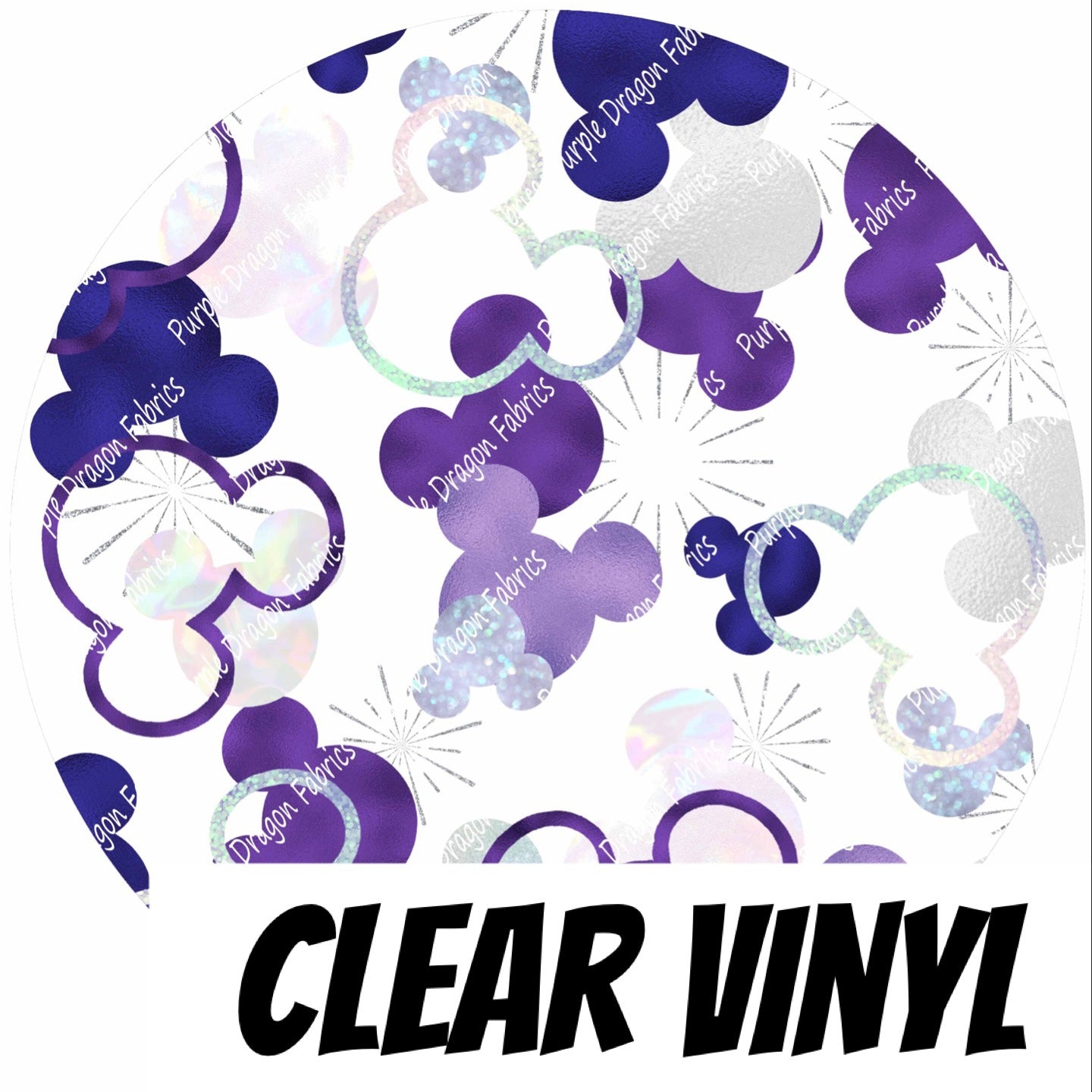 100th-fetti - .8mm CLEAR PVC VINYL