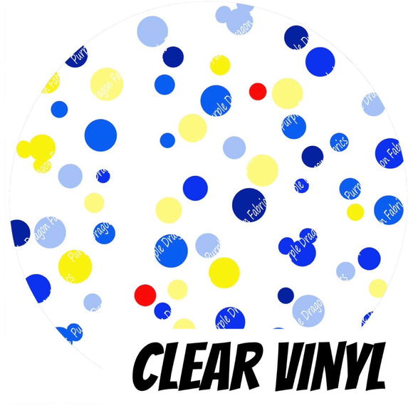 Donald Dots - CLEAR PVC VINYL
