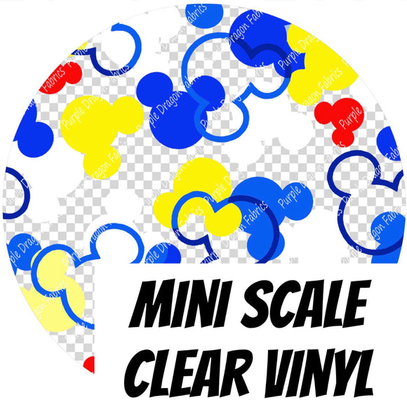 Donald-fetti - MINI SCALE - CLEAR PVC VINYL