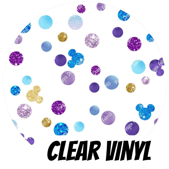 50th Dots - CLEAR PVC VINYL