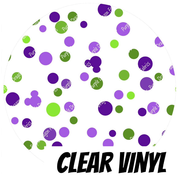 Dopey Dots - CLEAR PVC VINYL