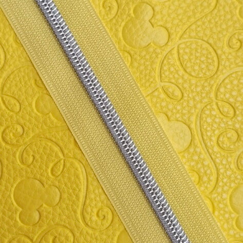 Yellow tape w/ nickel coil - 3 yards - Zipper Tape
