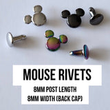 Mouse Rivets - pack of 10 sets